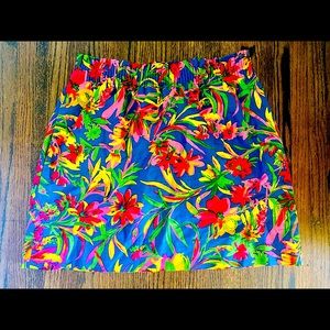 Linen-Cotton City Skirt from J Crew. Lightly worn. Gorgeous floral print.